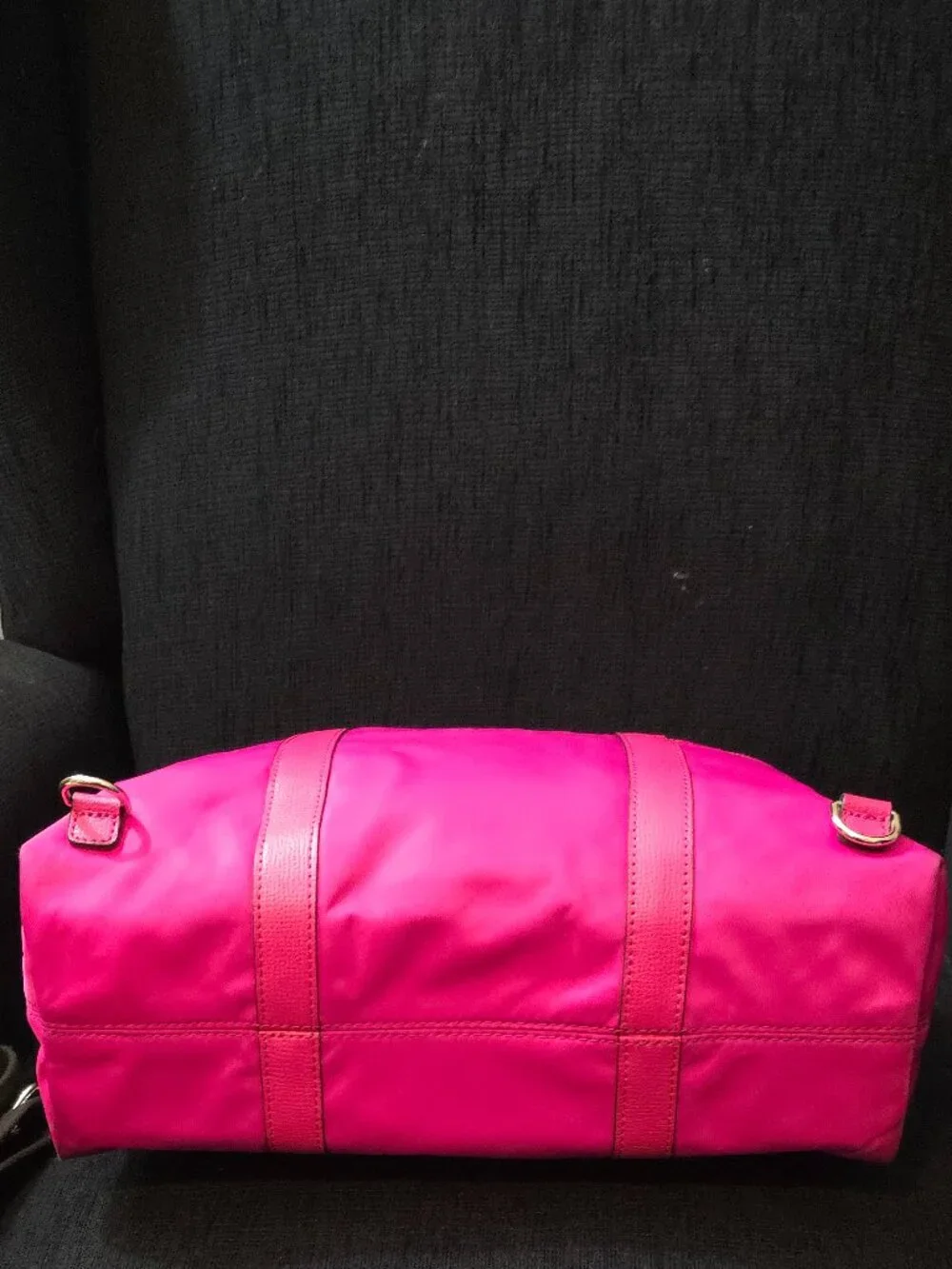 henri bendel Hot Pink Nylon & Leather Tote Backpack